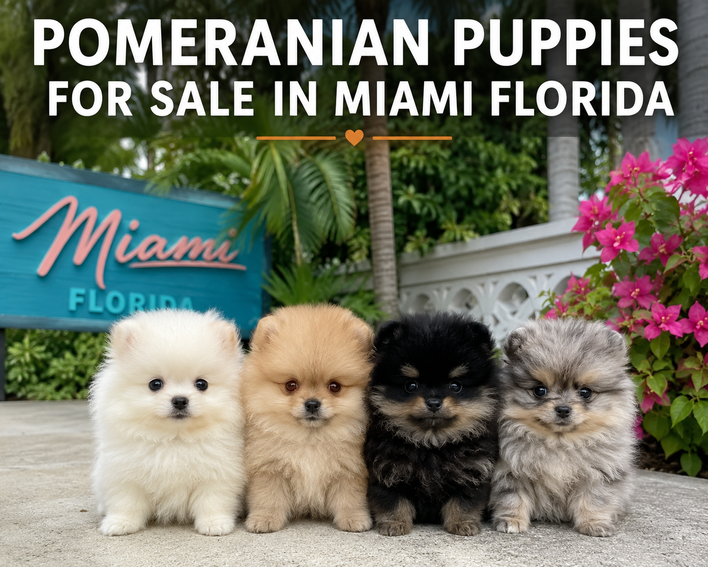 i want something real, unique about 4 teacup pomeranian puppies but the tittle should still stand as POMERANIAN PUPPIES FOR SALE IN MIAMI FLORIDA