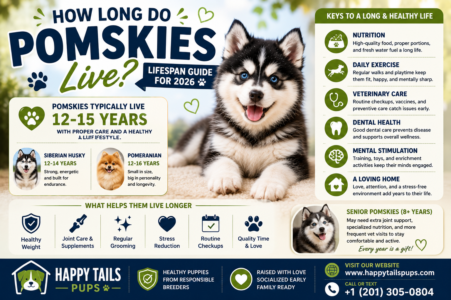 How Long Do Pomskies Live? Lifespan Guide for 2026
