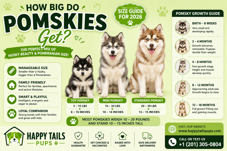 How Big Do Pomskies Get? Size Guide for 2026