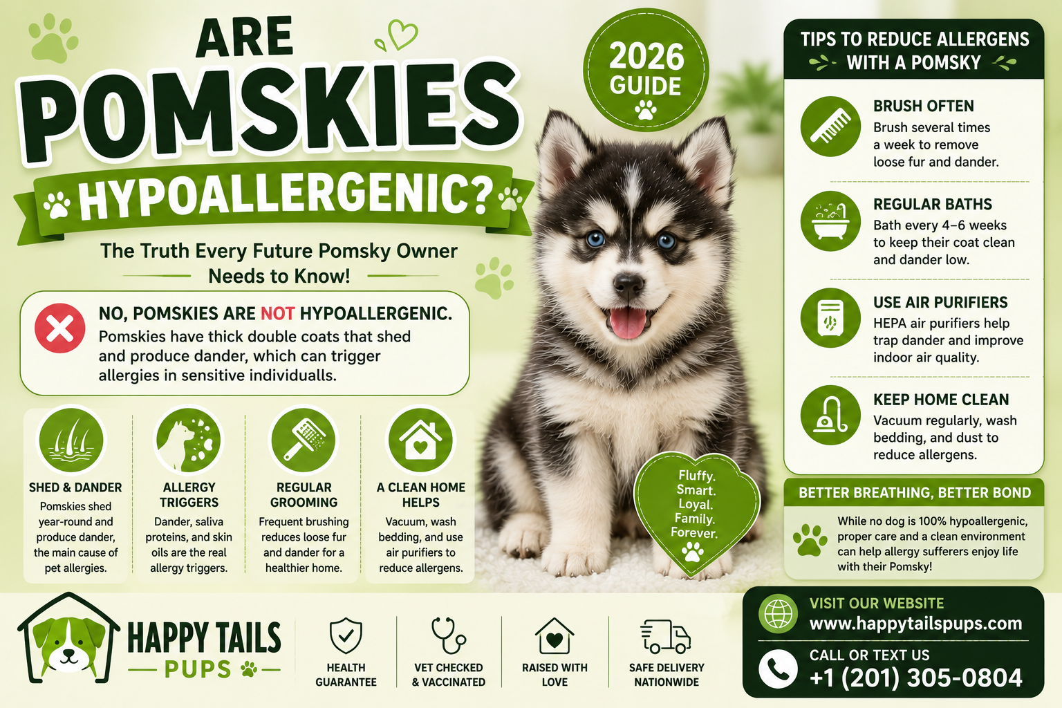 Are Pomskies Hypoallergenic?