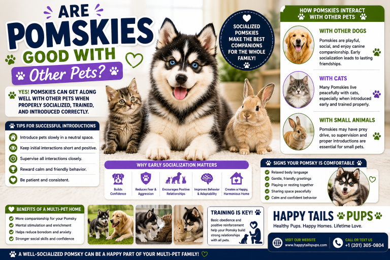 Are Pomskies Good With Other Pets?