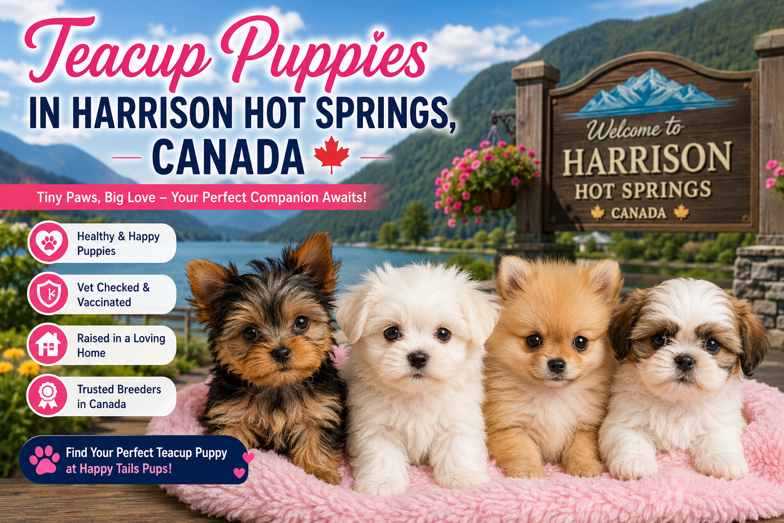 Teacup Puppies in Harrison Hot Springs, Canada