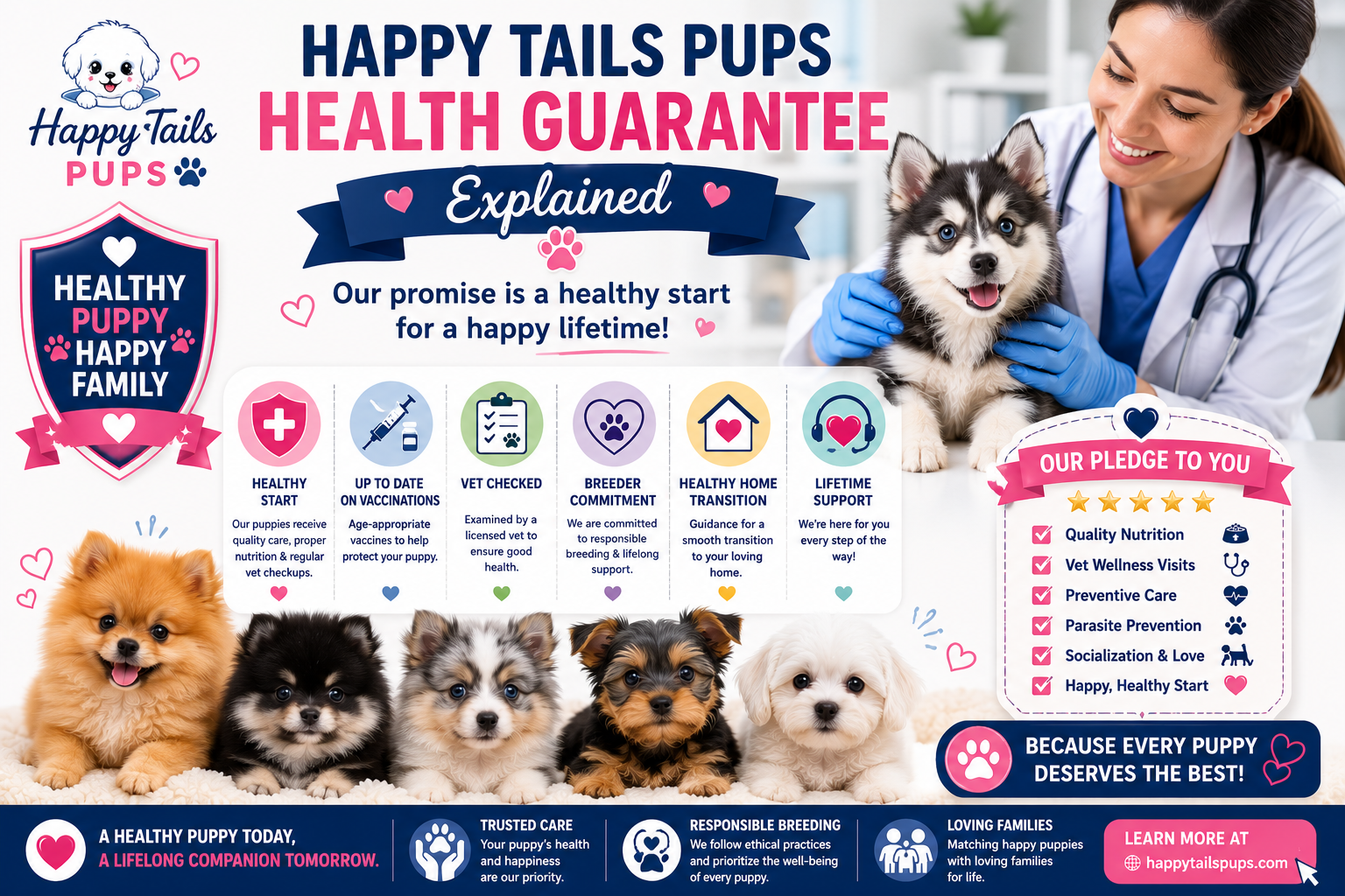 Happy Tails Puppies Health Guarantee Explained