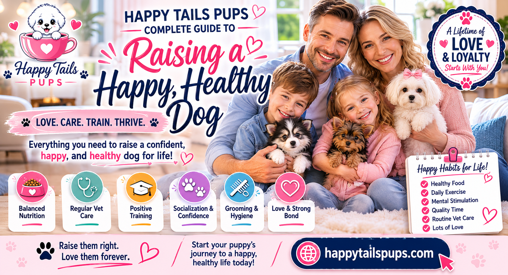 Happy Tails Puppies Complete Guide to Raising a Happy, Healthy Dog